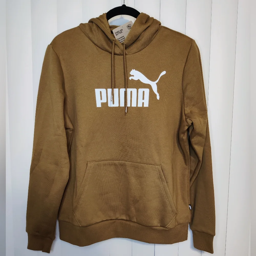 NWT Puma Brown Pullover Hoodie Size Large - Picture 1 of 6